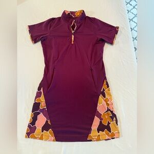 Pebble Beach Maroon and Orange Golf Dress ⛳️